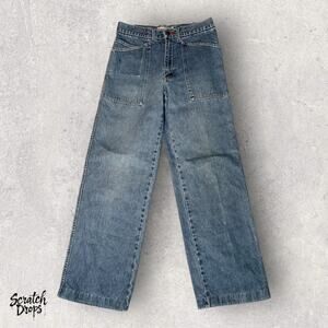 Vintage Zana Di Carpenter Jeans Size 3/4 (30x29) Blue Denim High Waist Pants